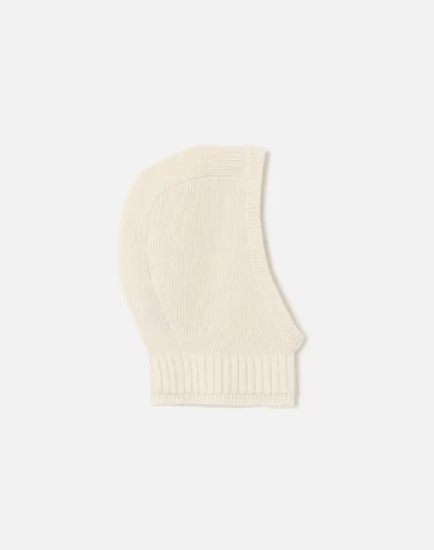 Cashmere Rib Balaclava - Ivory sold by Re/Done