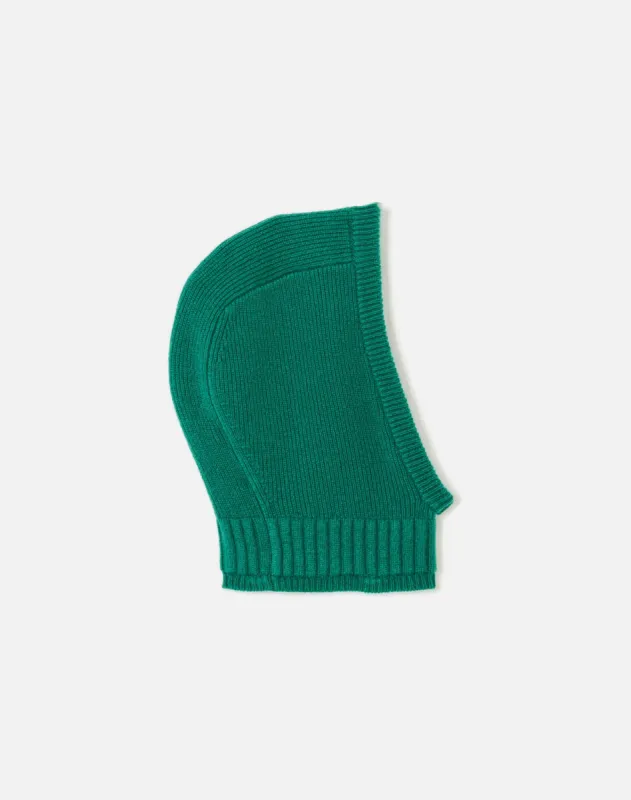 Cashmere Rib Balaclava - Grass Green sold by Re/Done