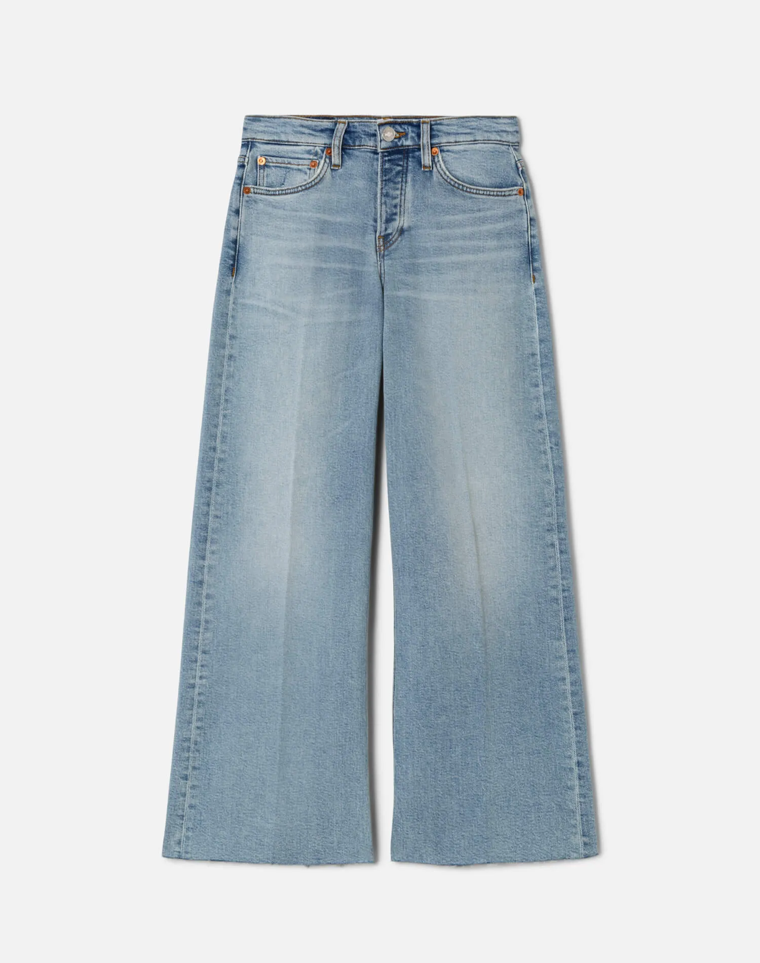 Comfort Stretch Mid Rise Wide Leg Crop - Undertow sold by Re/Done product image thumbnail 5