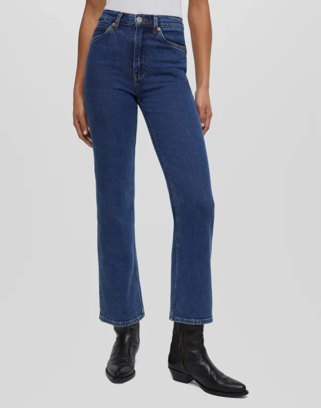 Comfort Stretch 70s Crop Boot - Faded Rider sold by Re/Done