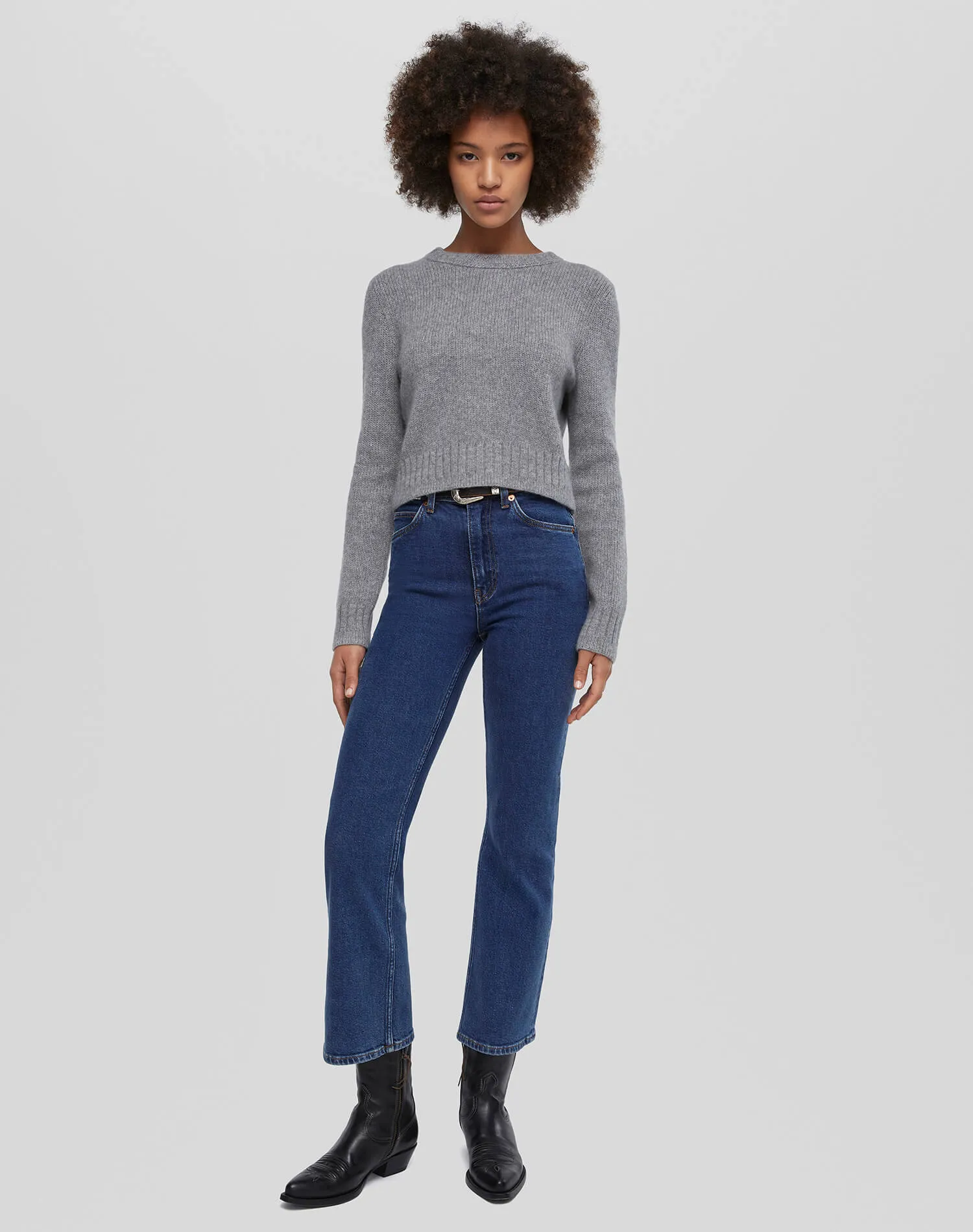 Comfort Stretch 70s Crop Boot - Faded Rider sold by Re/Done product image thumbnail 2