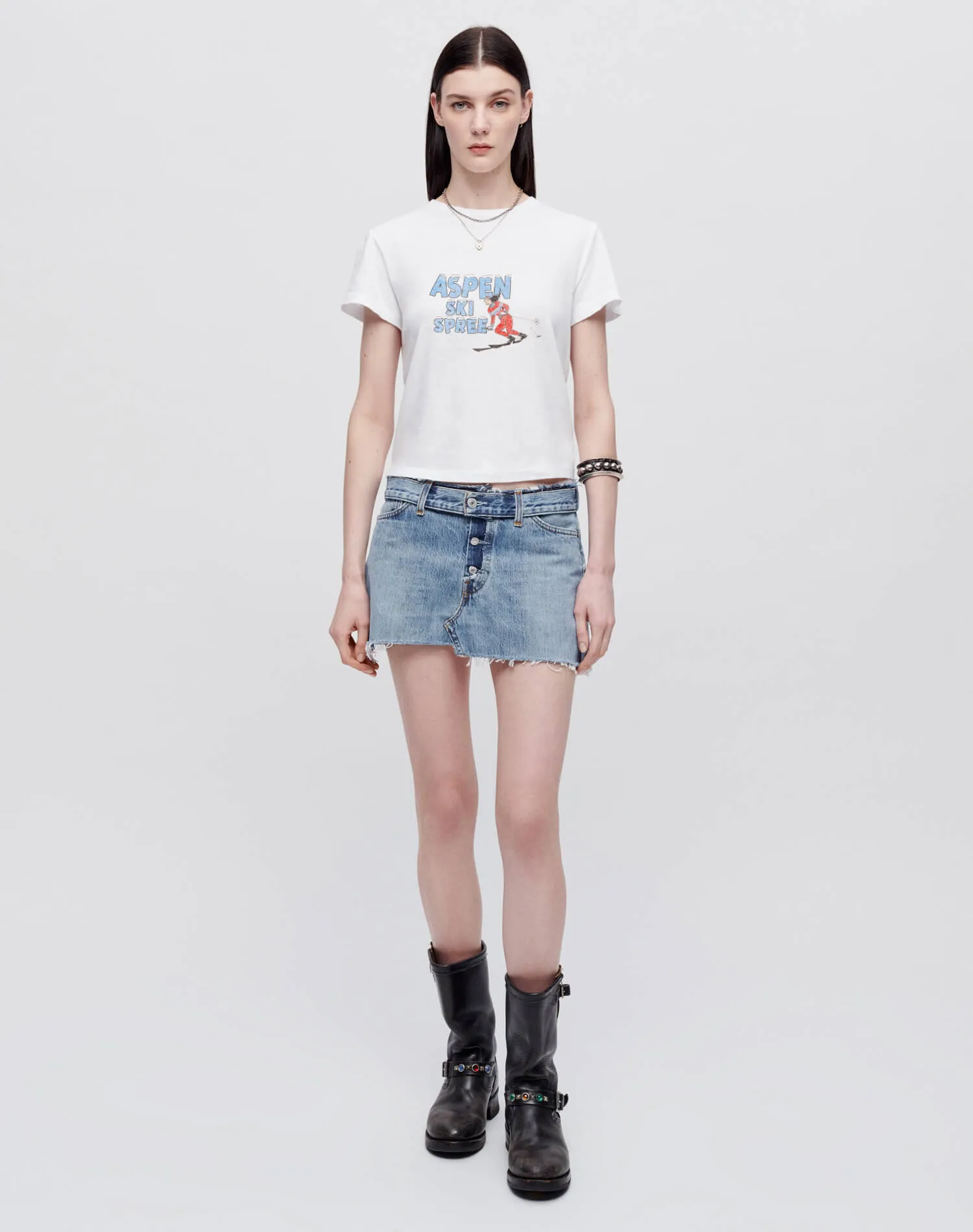 Classic "Ski Spree" Tee - Vintage White sold by Re/Done product image thumbnail 2