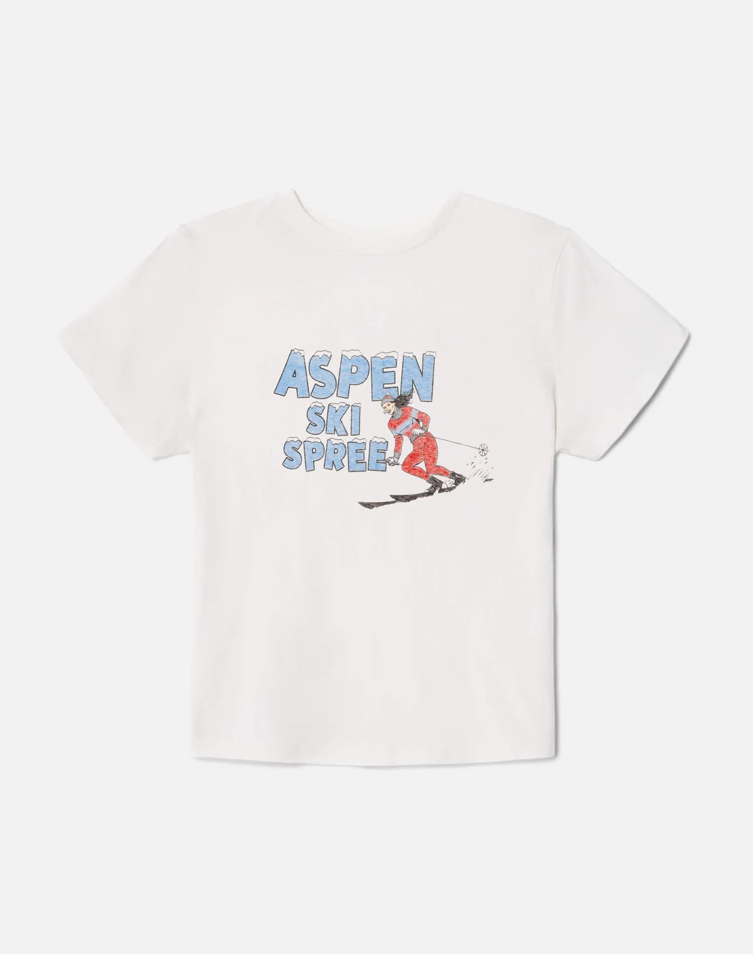 Classic "Ski Spree" Tee - Vintage White sold by Re/Done product image thumbnail 4