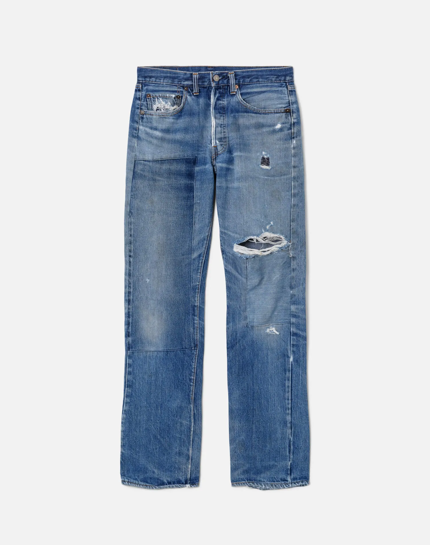 60s Patchwork Single Stitch Selvedge Levi's 501 -# 9 sold by Re/Done