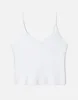 Hanes Sheer Spaghetti Strap Tank - Optic White sold by Re/Done