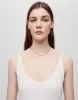 Hanes Sheer Spaghetti Strap Tank - Optic White sold by Re/Done