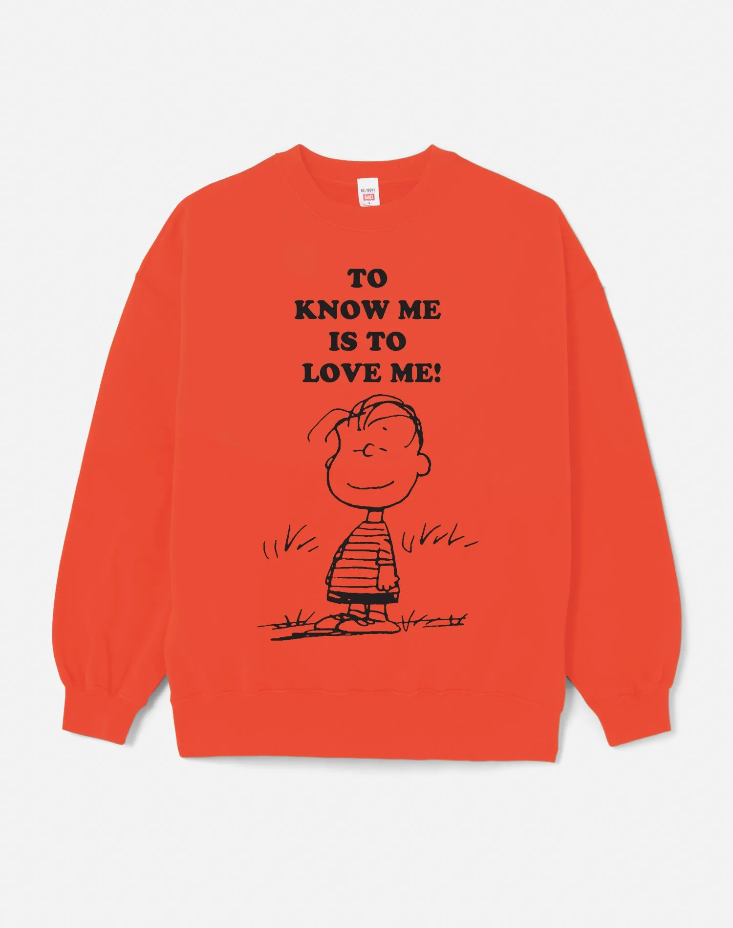 Oversized "Linus" Crewneck - Persimmon sold by Re/Done