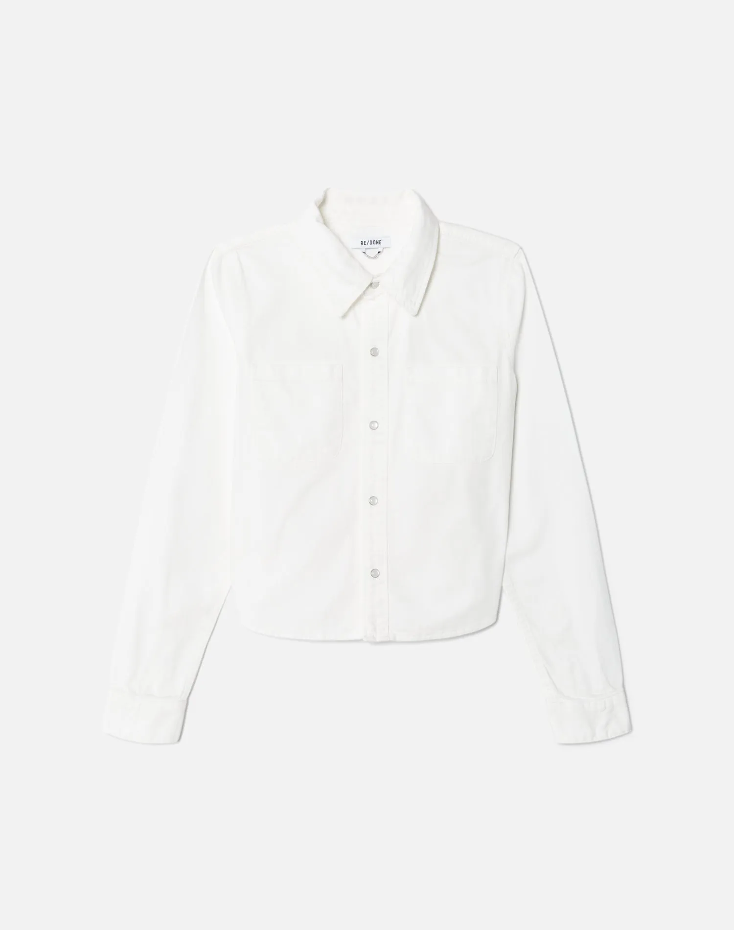 Slim Denim Shirt - White sold by Re/Done