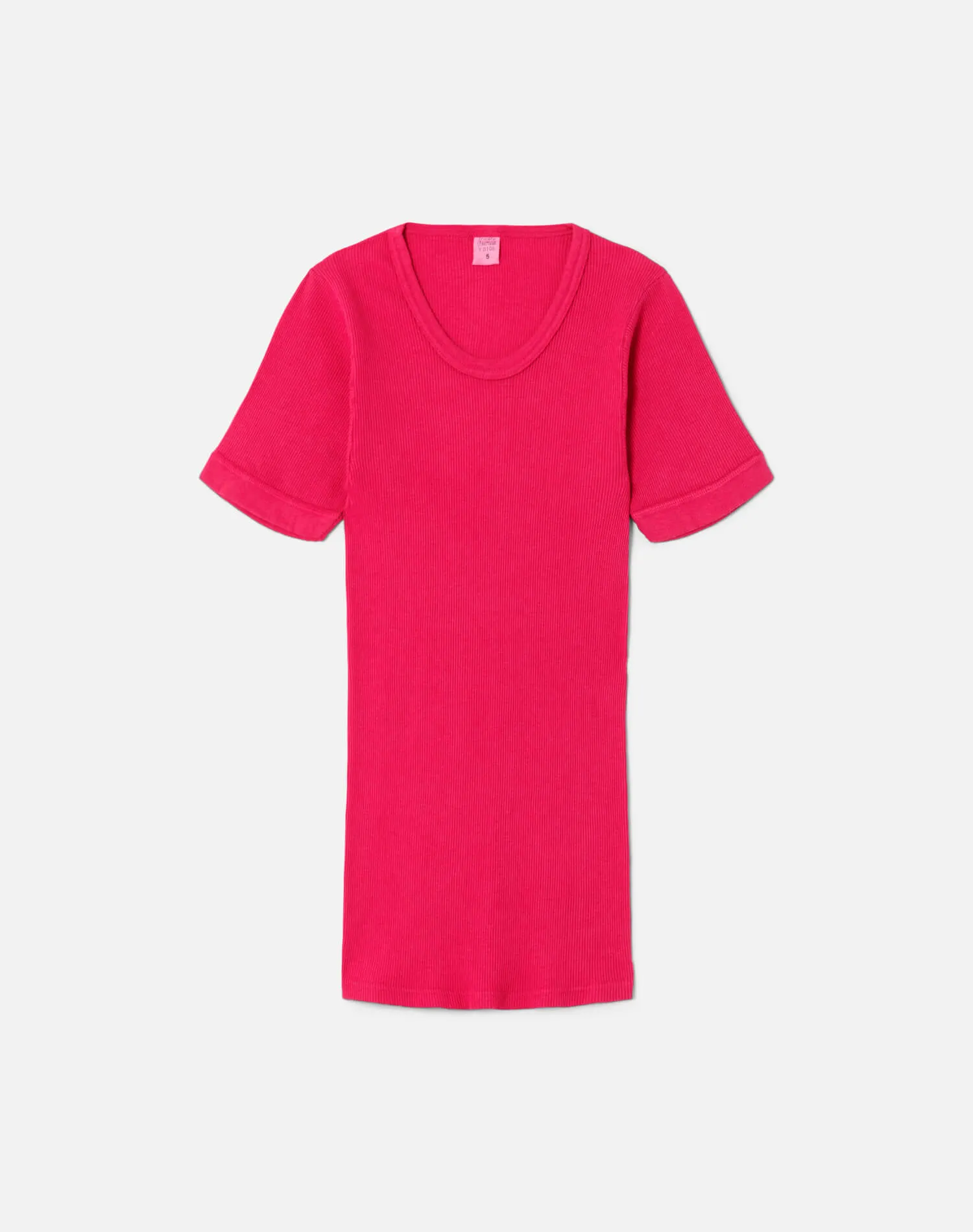 Miliary Ribbed Tee - Pink sold by Re/Done