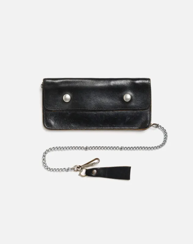 70s Leather Trucker Chain Wallet - #3 made by Re/Done