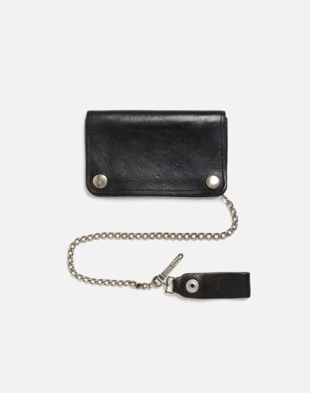 60s Leather Trucker Chain Wallet - #2 made by Re/Done