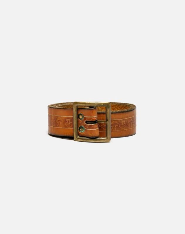 70s Mushroom Embossed Belt - #17 sold by Re/Done