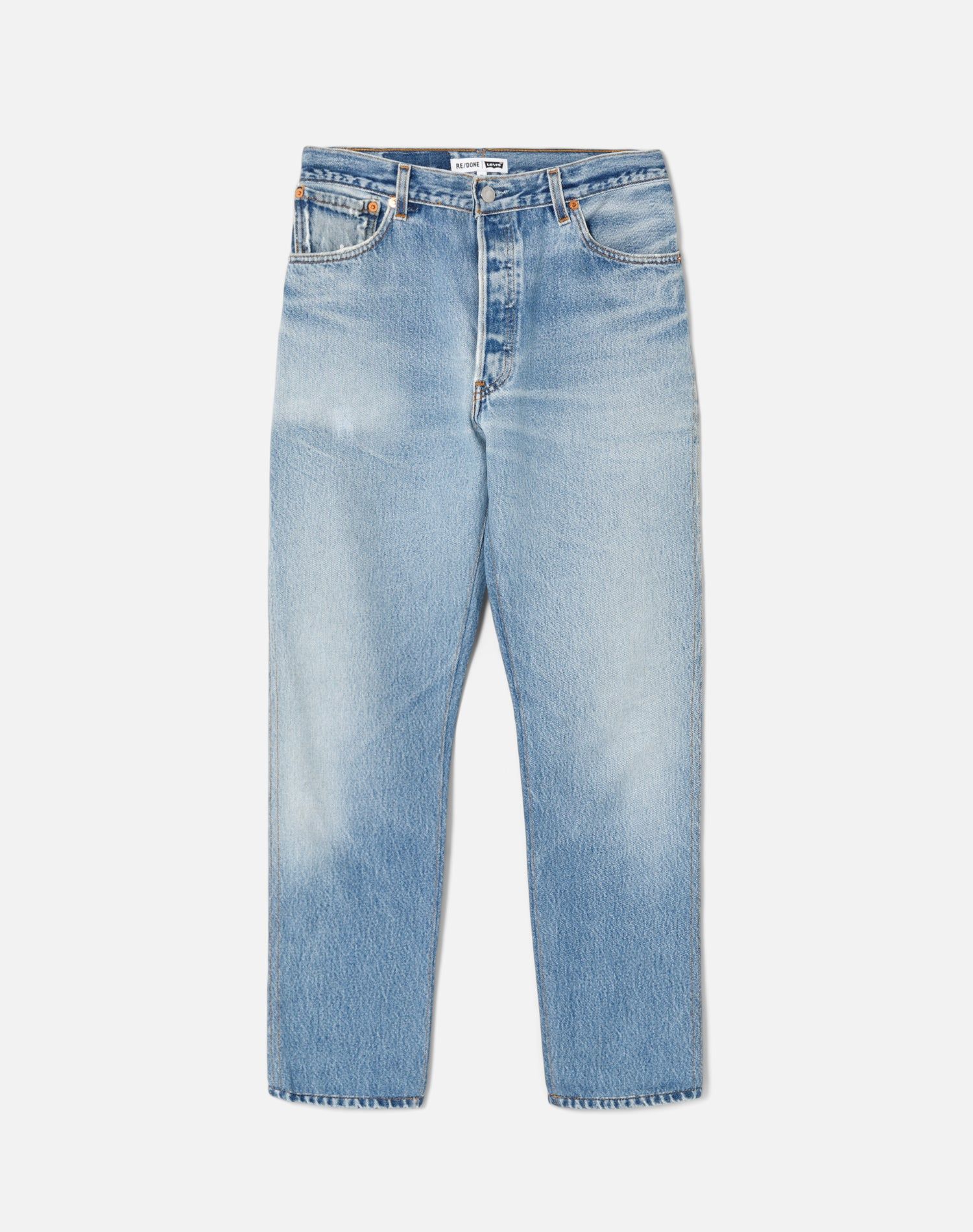 Double Needle Crop - Indigo sold by Re/Done