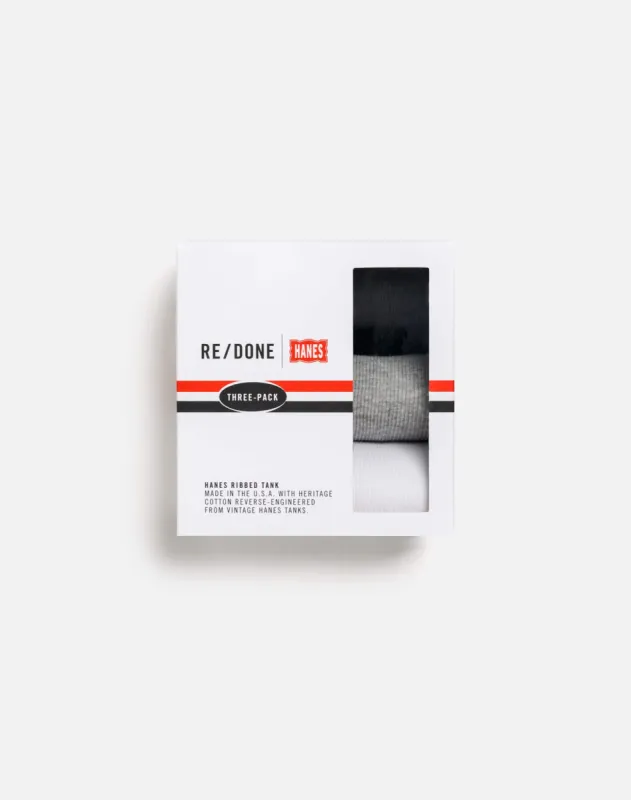 Ribbed Tank 3 Pack - Multi sold by Re/Done