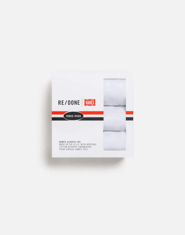 Classic Tee 3 Pack - White sold by Re/Done