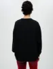 Hanes Oversized Crewneck Sweatshirt - Black sold by Re/Done
