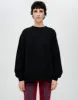 Hanes Oversized Crewneck Sweatshirt - Black sold by Re/Done