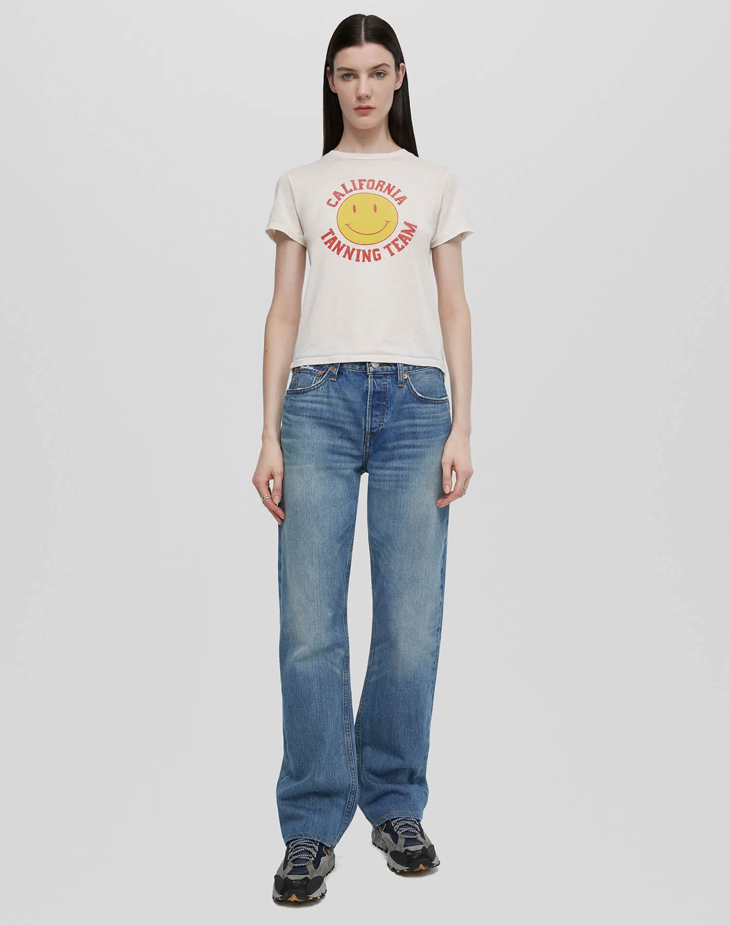 Classic "Tanning" Tee - Antique White sold by Re/Done product image thumbnail 2