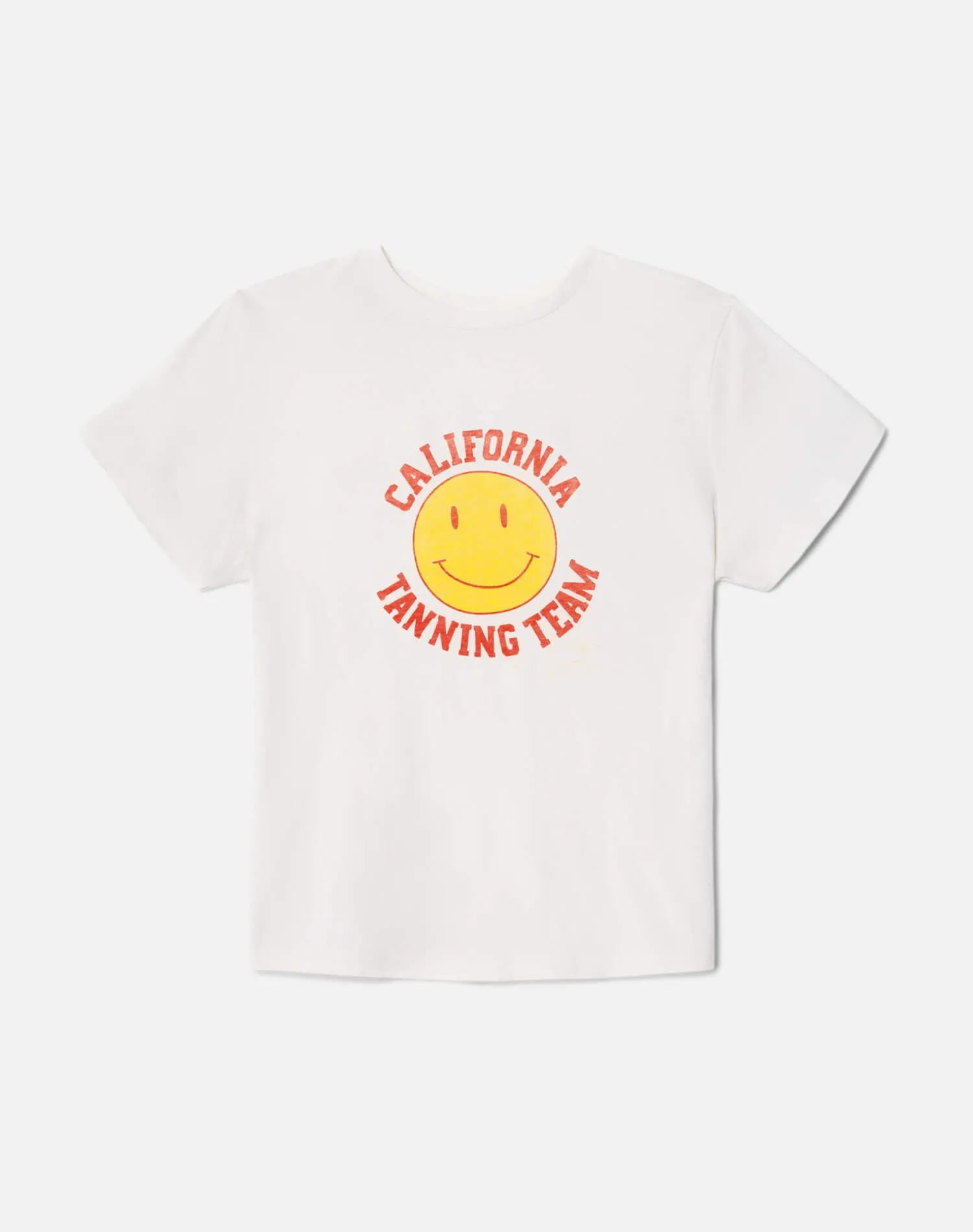 Classic "Tanning" Tee - Antique White sold by Re/Done product image thumbnail 5