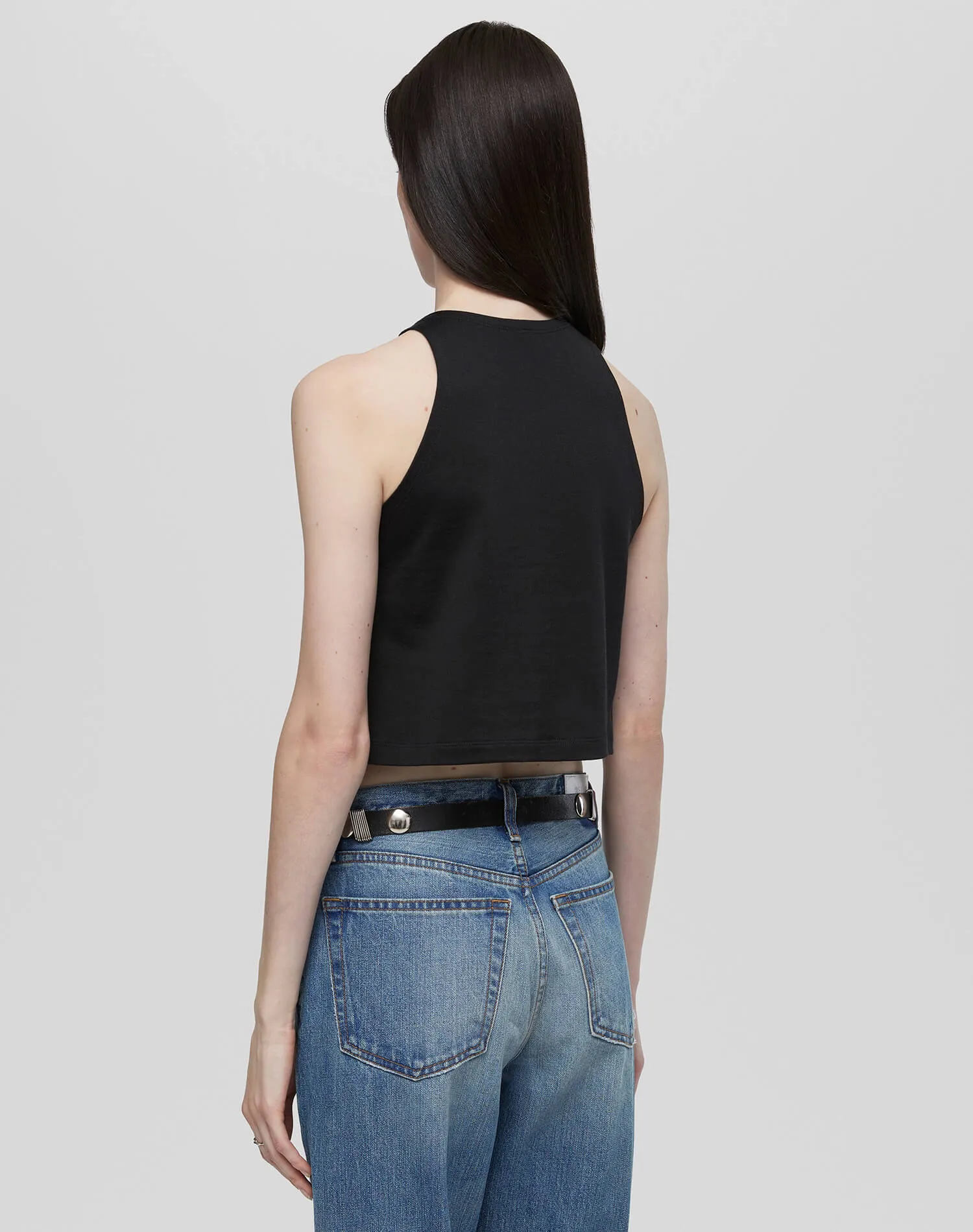 Shrunken Boyfriend Jersey - Black sold by Re/Done product image thumbnail 4