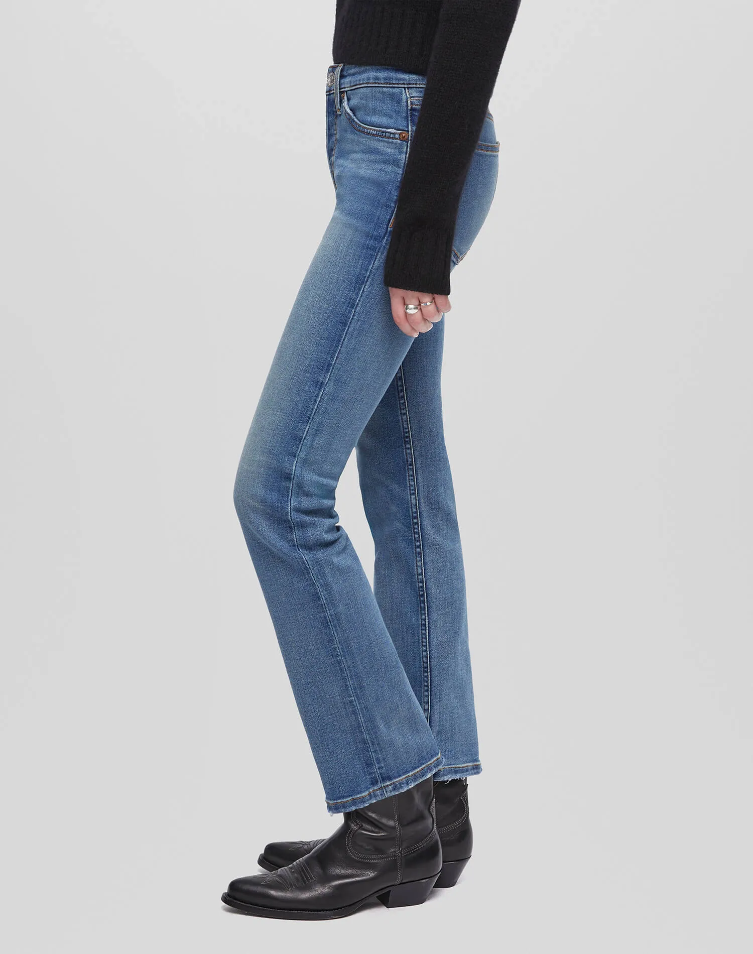 Comfort Stretch Slim Straight Crop - Blasted sold by Re/Done product image thumbnail 3