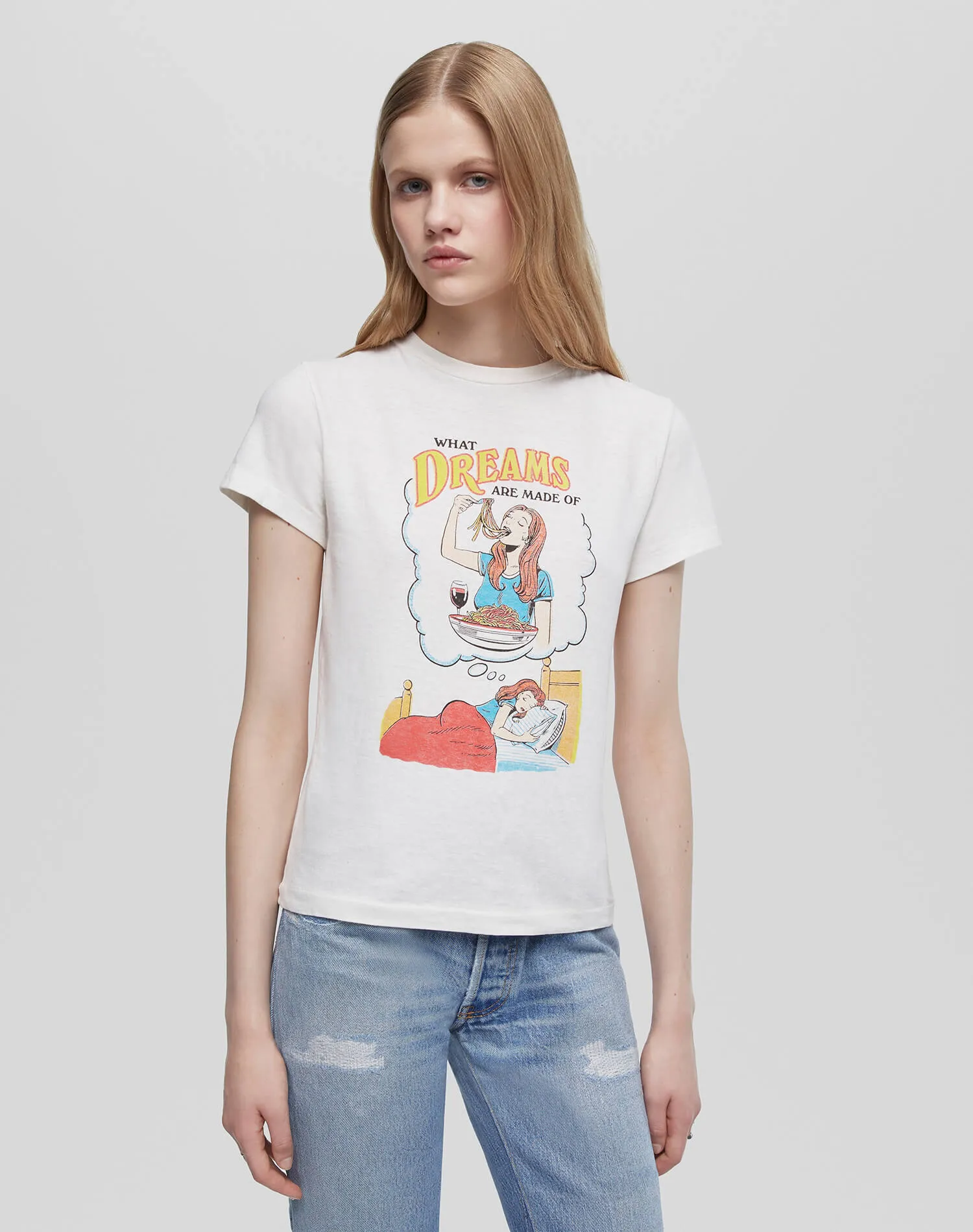 Classic "Dreams" Tee - Vintage White sold by Re/Done