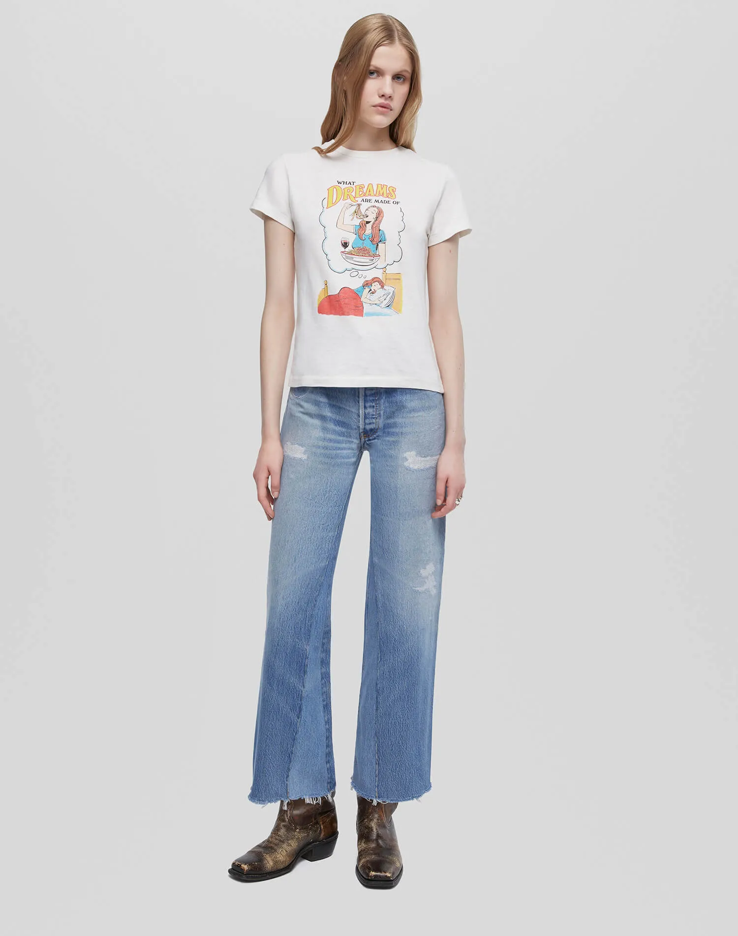 Classic "Dreams" Tee - Vintage White sold by Re/Done product image thumbnail 2