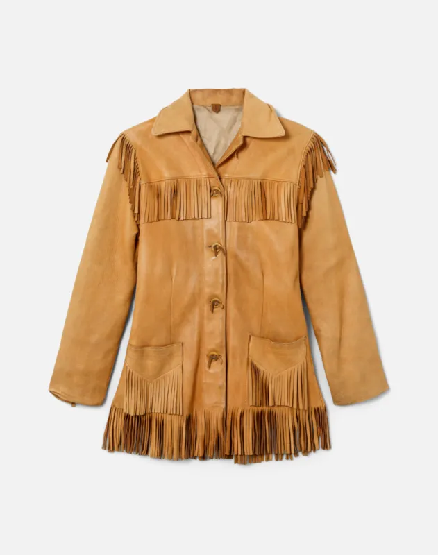 60s Fringe Coat- #21 sold by Re/Done