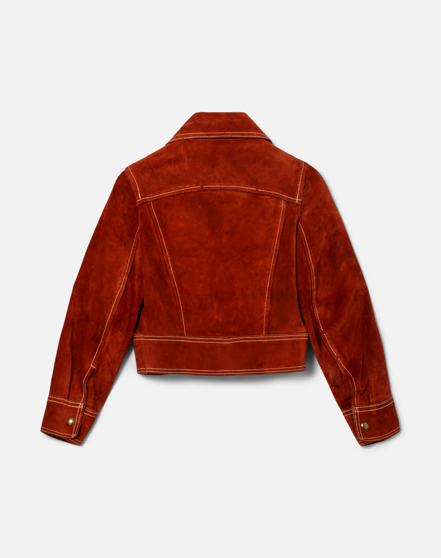 70s Suede Crop Jacket- #16 sold by Re/Done product image thumbnail 2