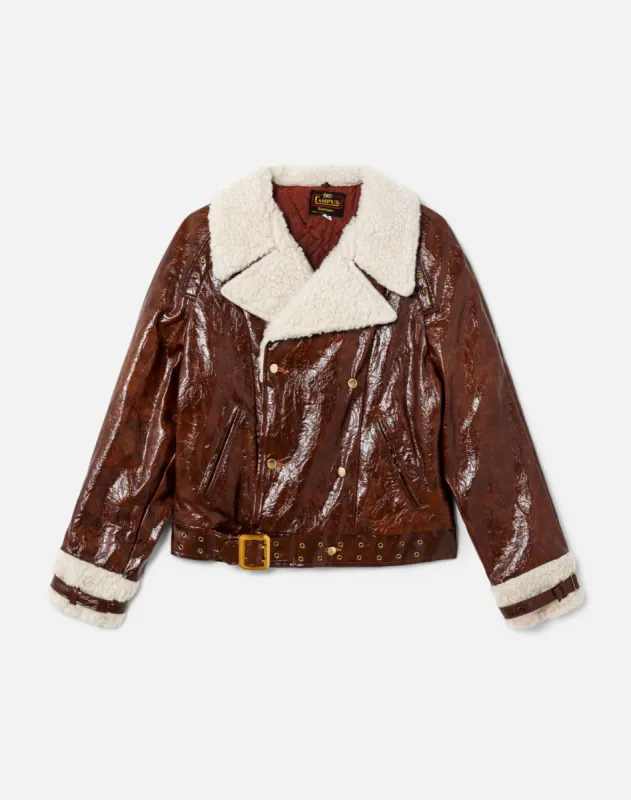 50s Vegan Leather Faux Shearling Jacket- #14 sold by Re/Done