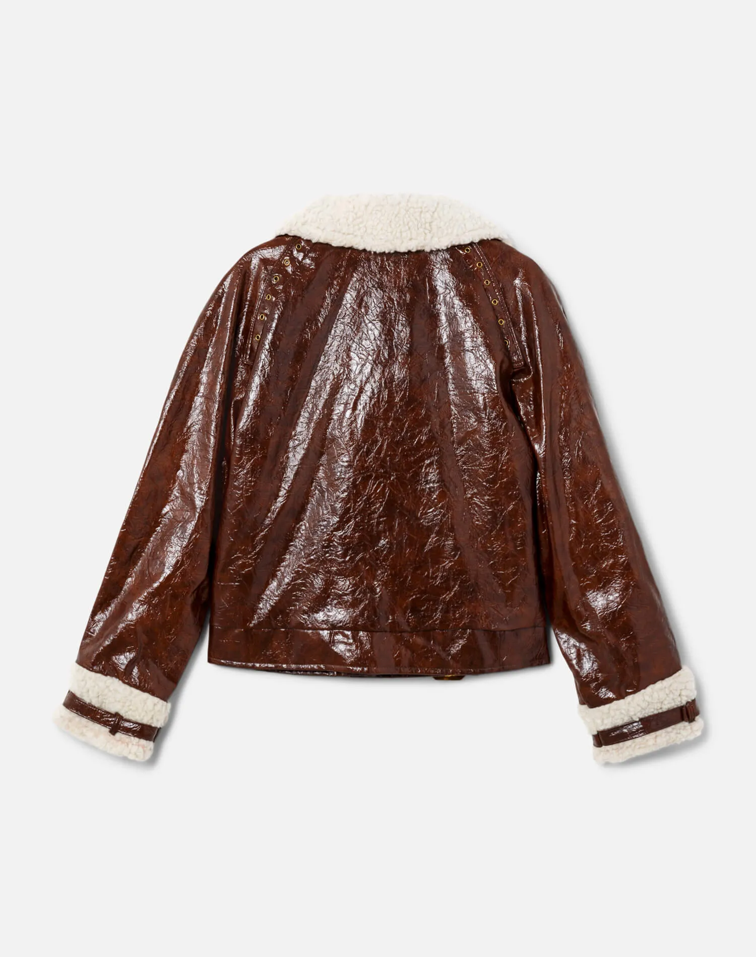 50s Vegan Leather Faux Shearling Jacket- #14 sold by Re/Done product image thumbnail 2