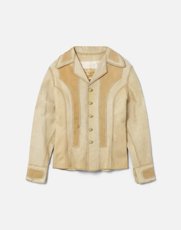 70s North Beach Leather Whipstitch Jacket- #10 sold by Re/Done
