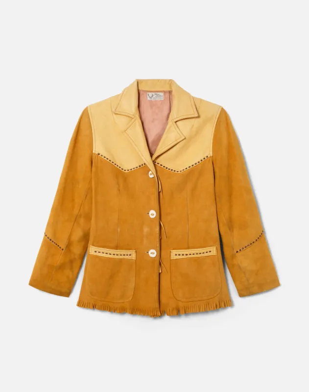 50s Suede And Leather Fringe Jacket- #7 sold by Re/Done
