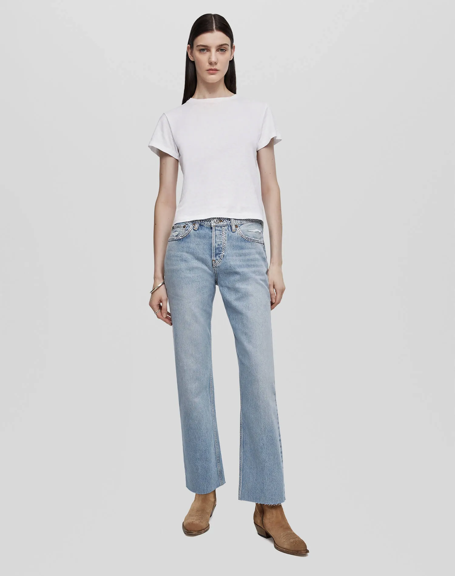 Easy Straight Crop - Diamond Tide sold by Re/Done product image thumbnail 2