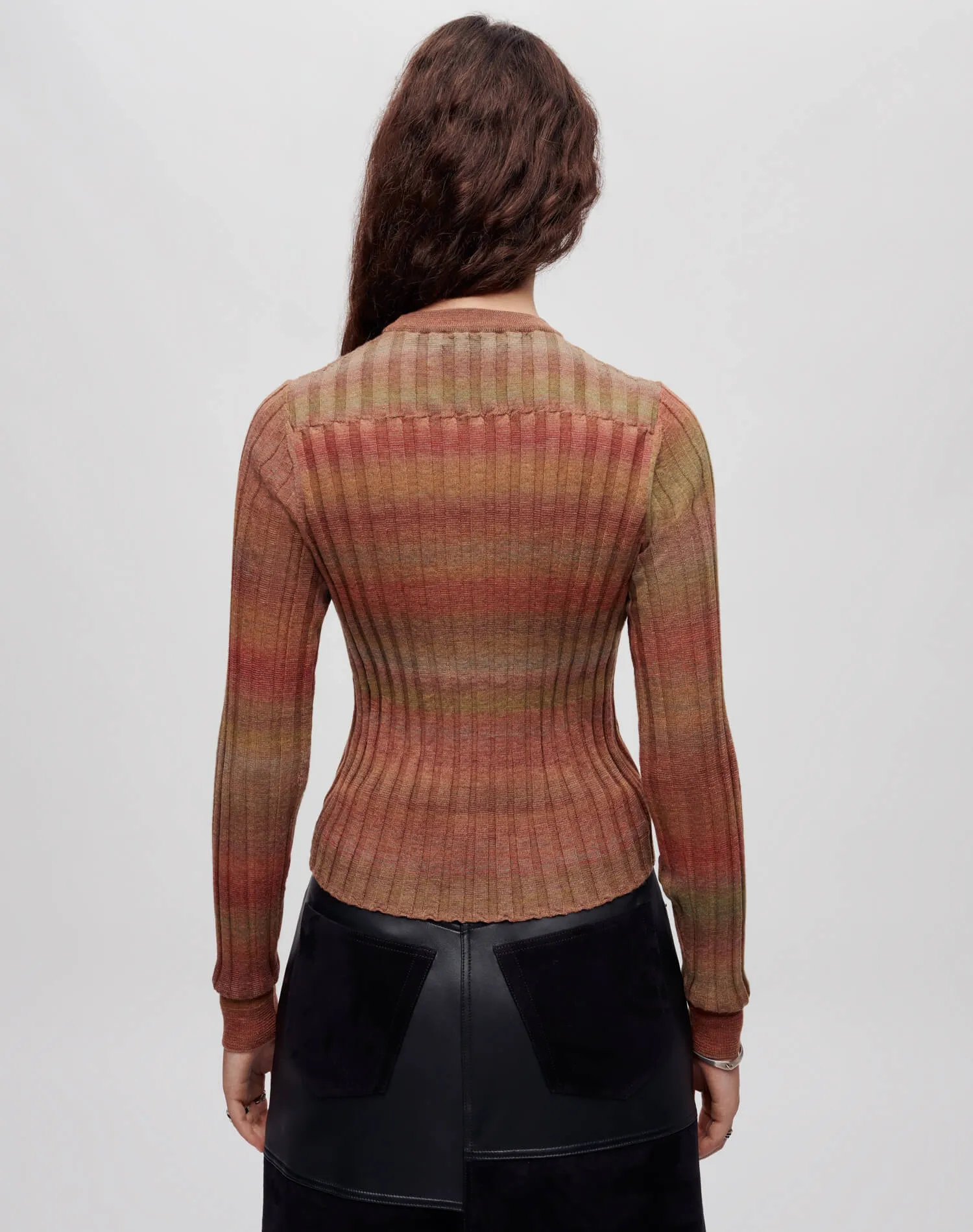 Poor Boy Rib Slim Pullover - Bayleaf Combo sold by Re/Done product image thumbnail 4