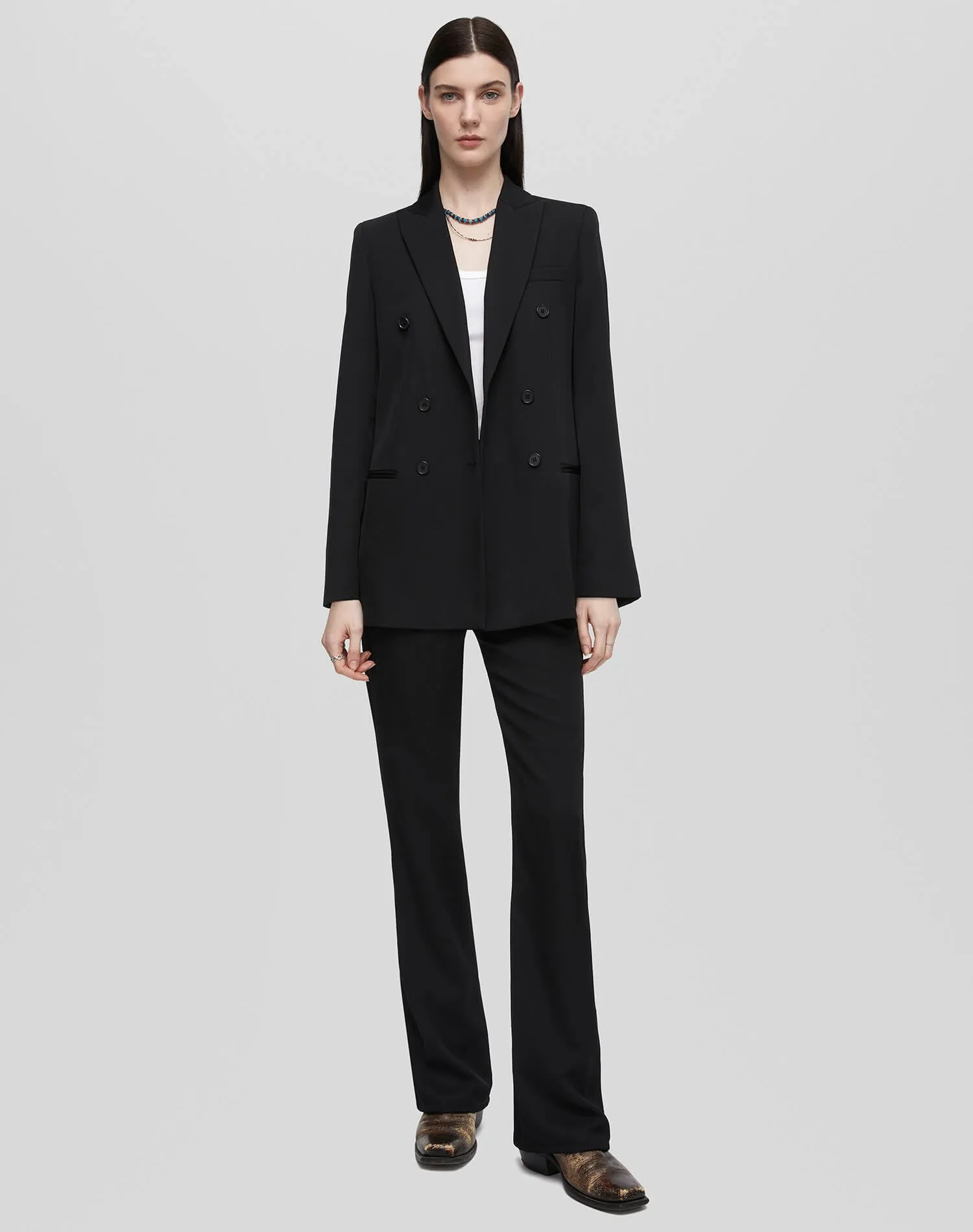 Double Breasted Long Blazer - Black sold by Re/Done product image thumbnail 2