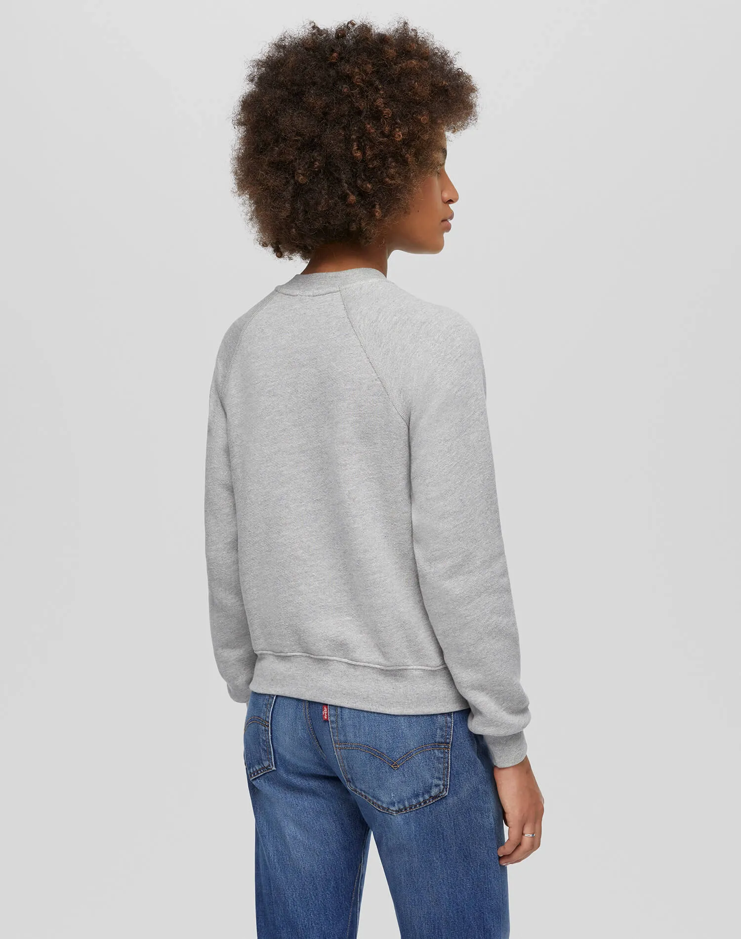 Classic "Snoopy Moon" Crewneck - Heather Grey sold by Re/Done product image thumbnail 4