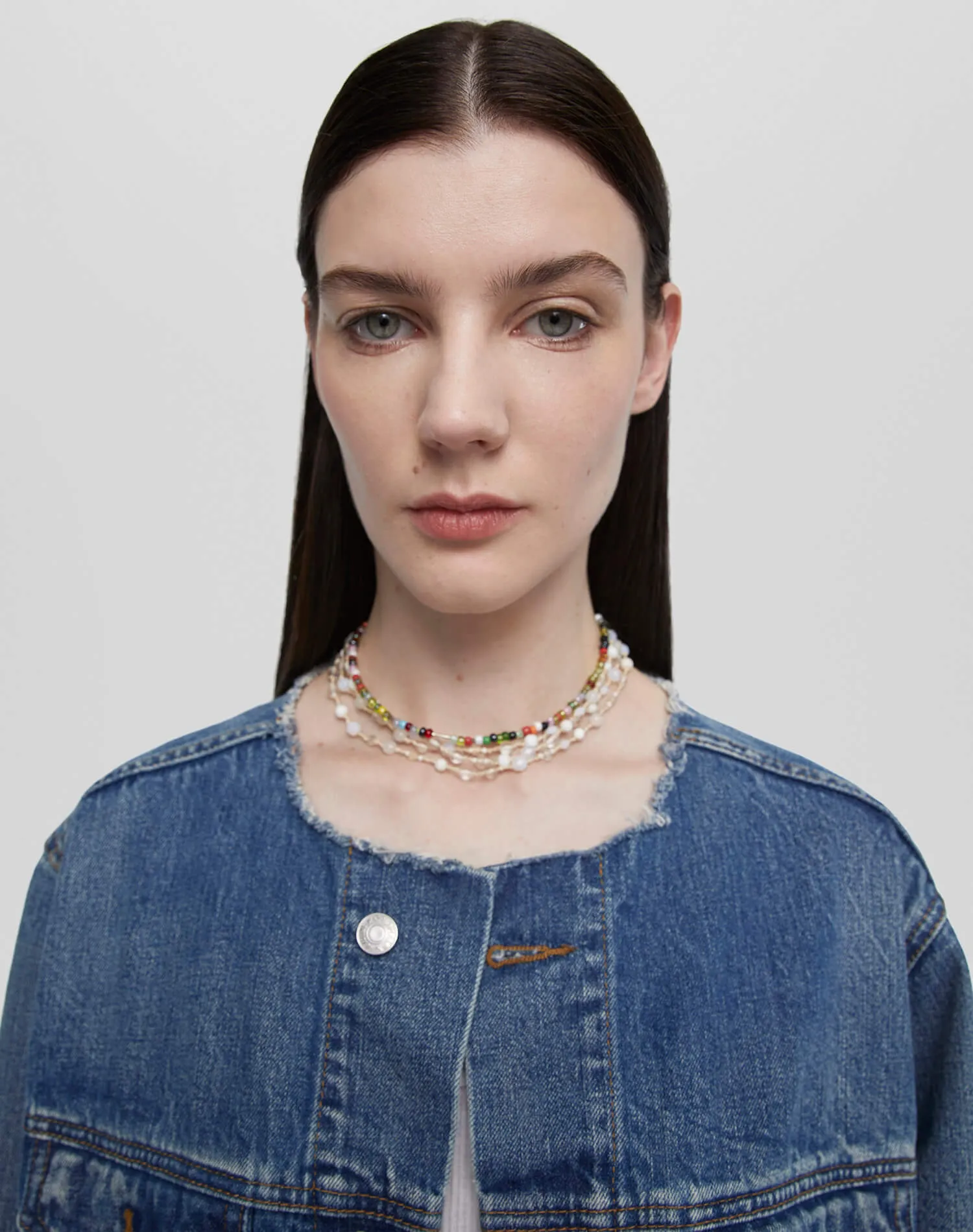 Cutoff Trucker Jacket - Mid Fade sold by Re/Done product image thumbnail 3