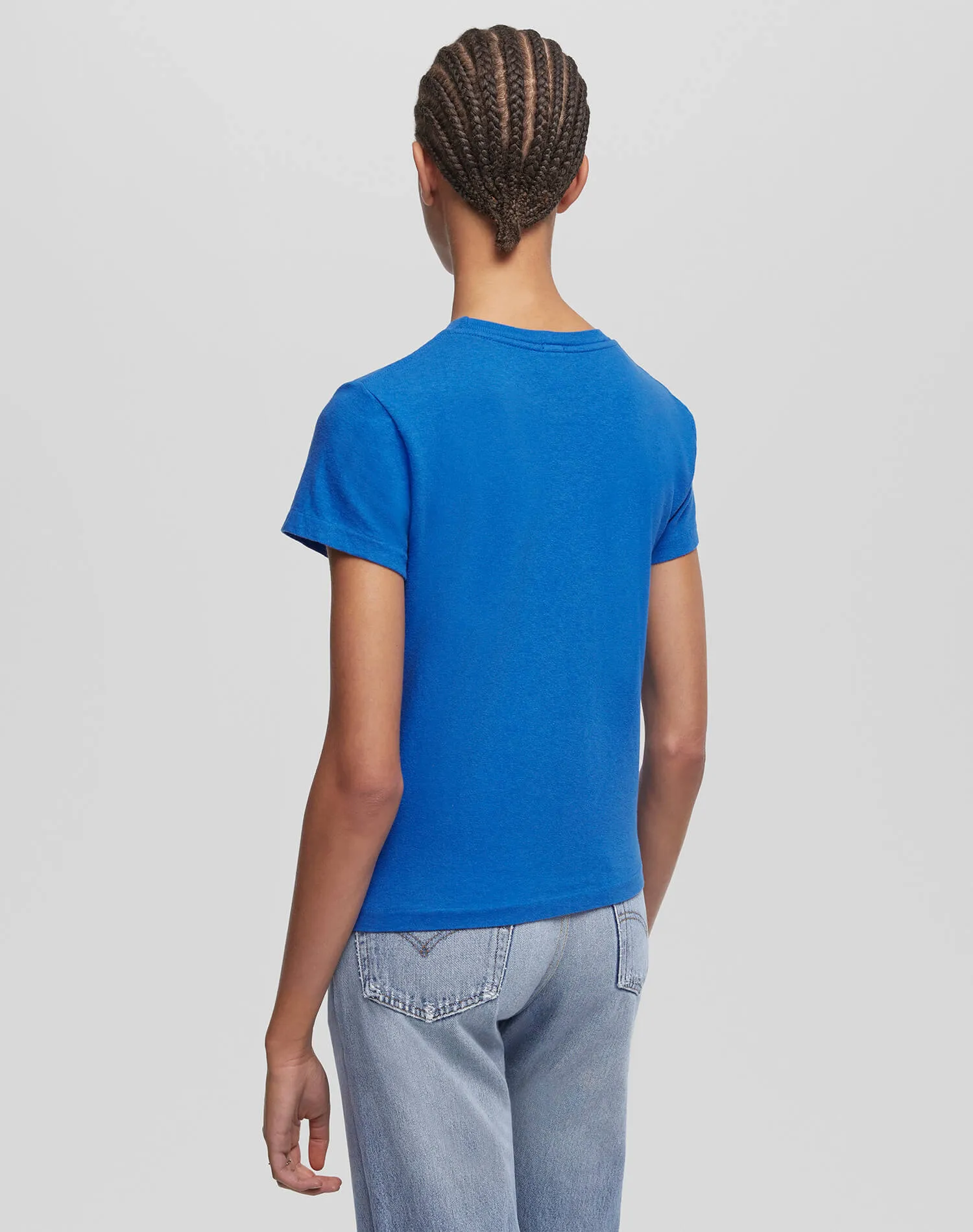 Classic "Snoopy Moon" Tee - Lapis sold by Re/Done product image thumbnail 4