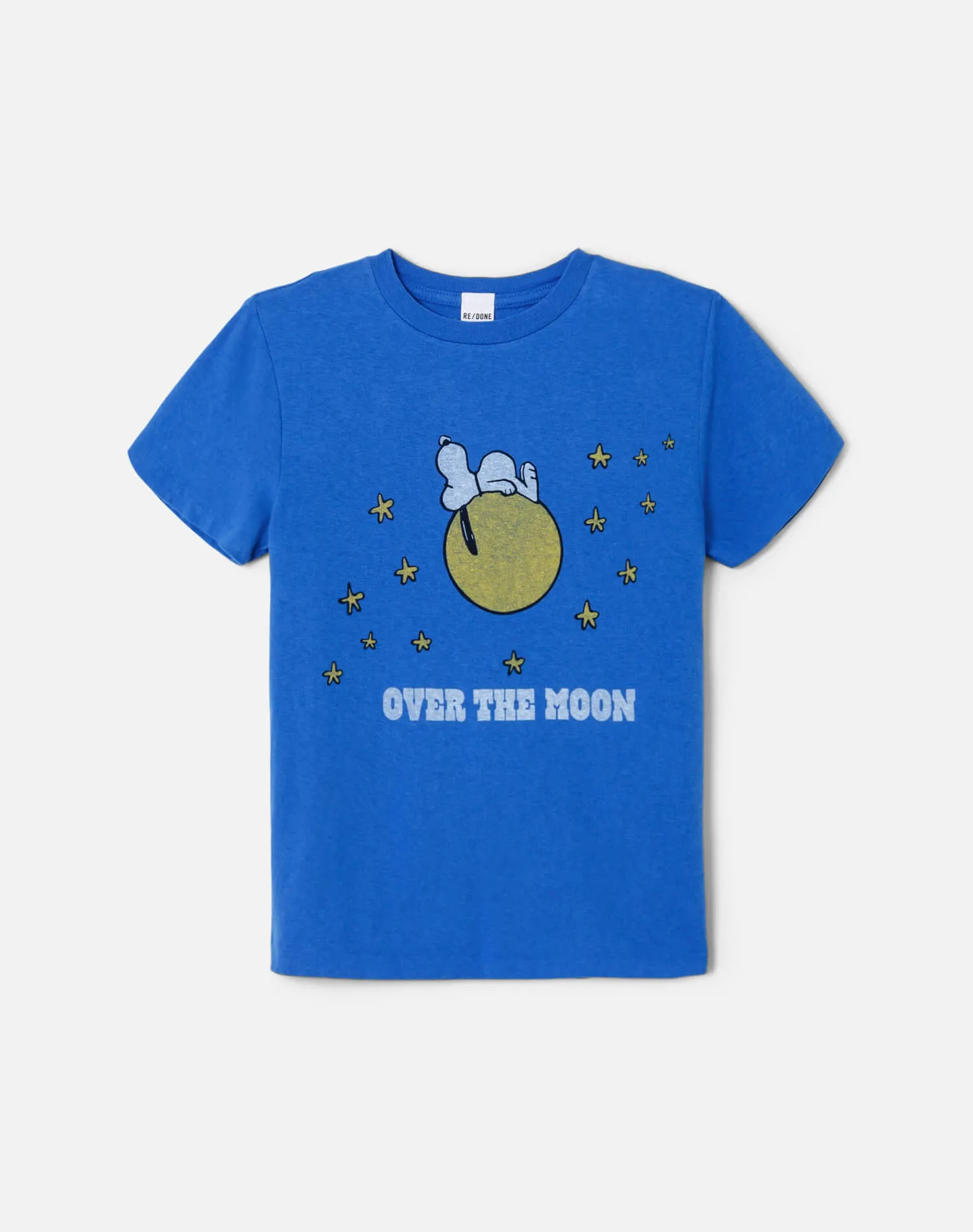 Classic "Snoopy Moon" Tee - Lapis sold by Re/Done product image thumbnail 5