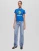 Classic "Snoopy Moon" Tee - Lapis sold by Re/Done