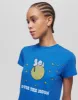 Classic "Snoopy Moon" Tee - Lapis sold by Re/Done