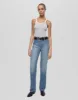 Hanes Ribbed Rank - Grey with Vintage White sold by Re/Done