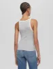 Hanes Ribbed Rank - Grey with Vintage White sold by Re/Done