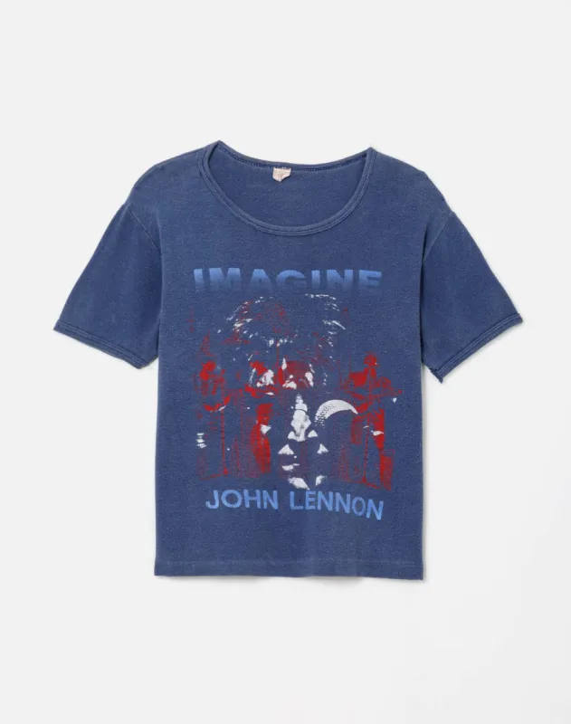 70s John Lennon Imagine Tee sold by Re/Done