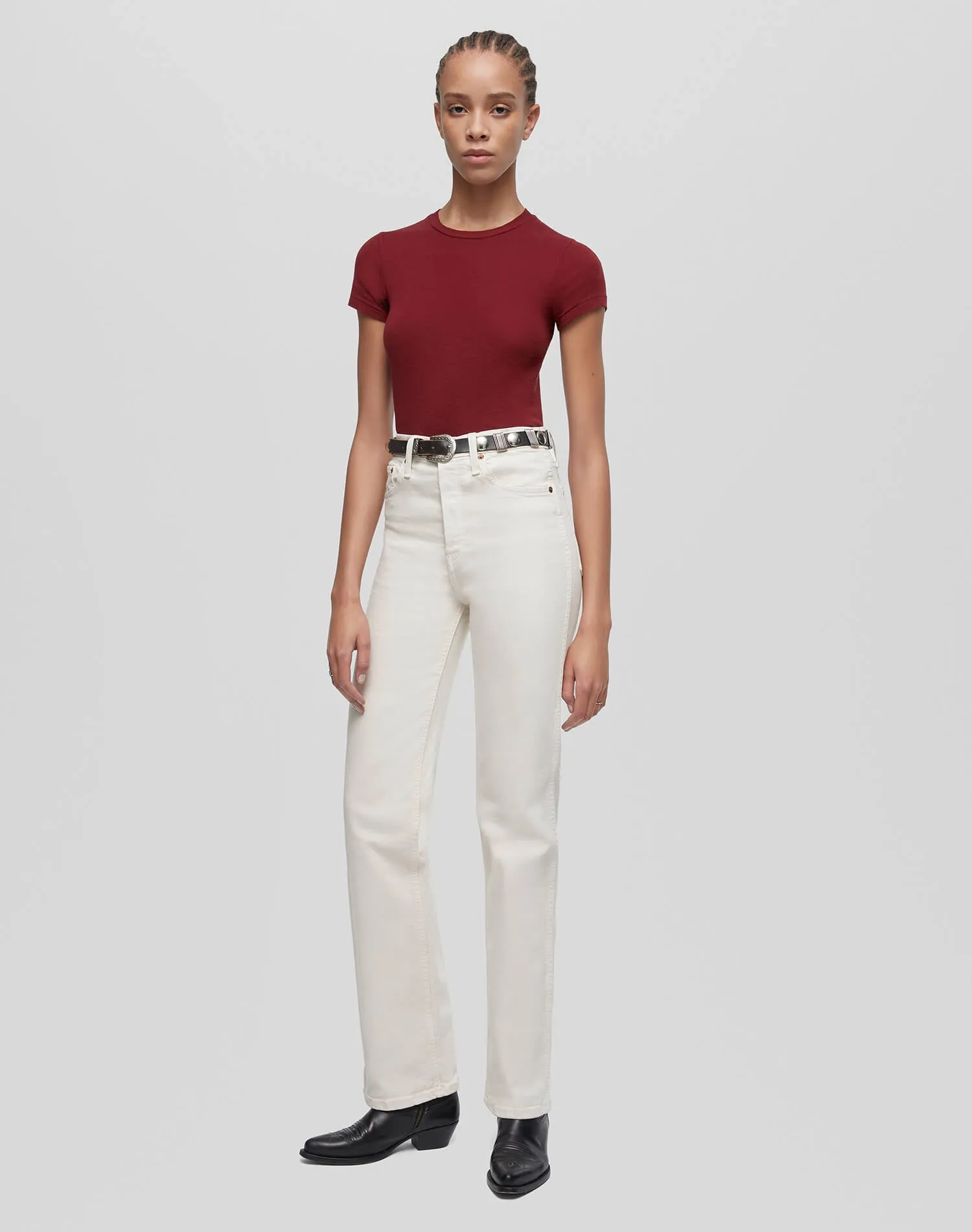 Comfort Stretch 90s High Rise Loose - Vintage White sold by Re/Done product image thumbnail 2