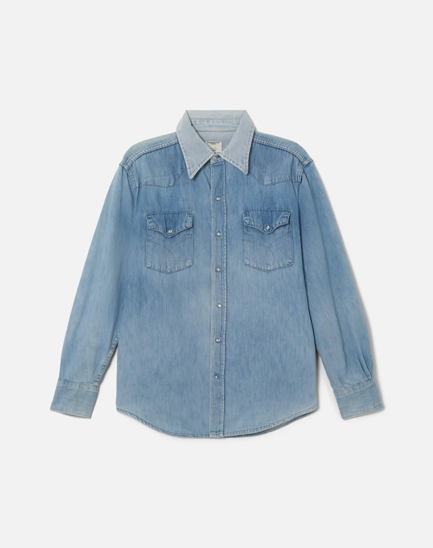 70s Big Mac Pearl Snap Denim Shirt sold by Re/Done