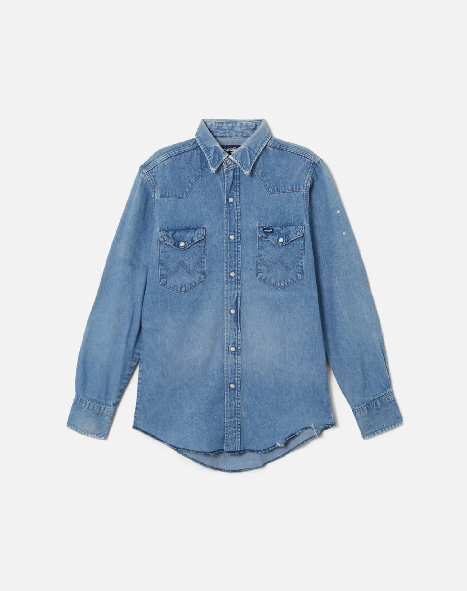 70s Wrangler Pearl Snap Denim Shirt sold by Re/Done