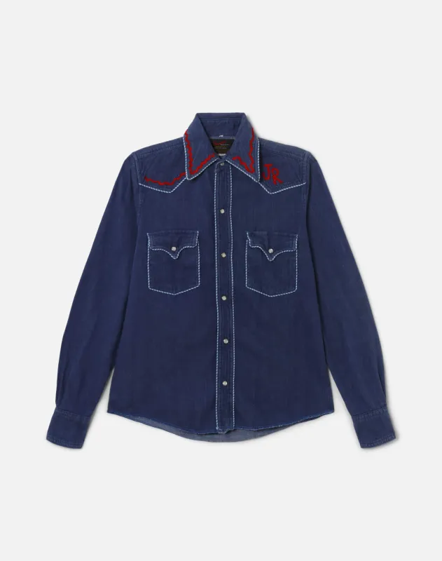 70s Champion Western Embroidered Pearl Snap Shirt sold by Re/Done