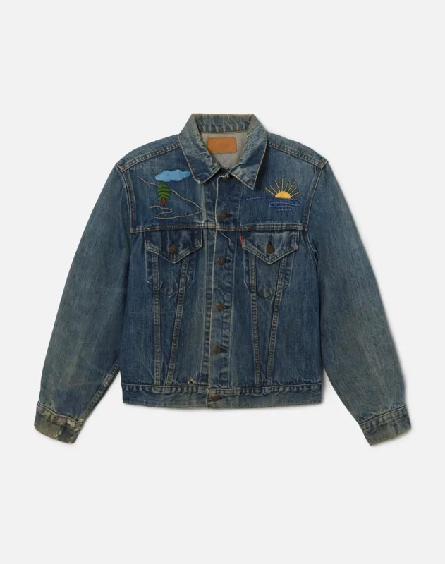 70s Embroidered Levi's Jacket made by Re/Done